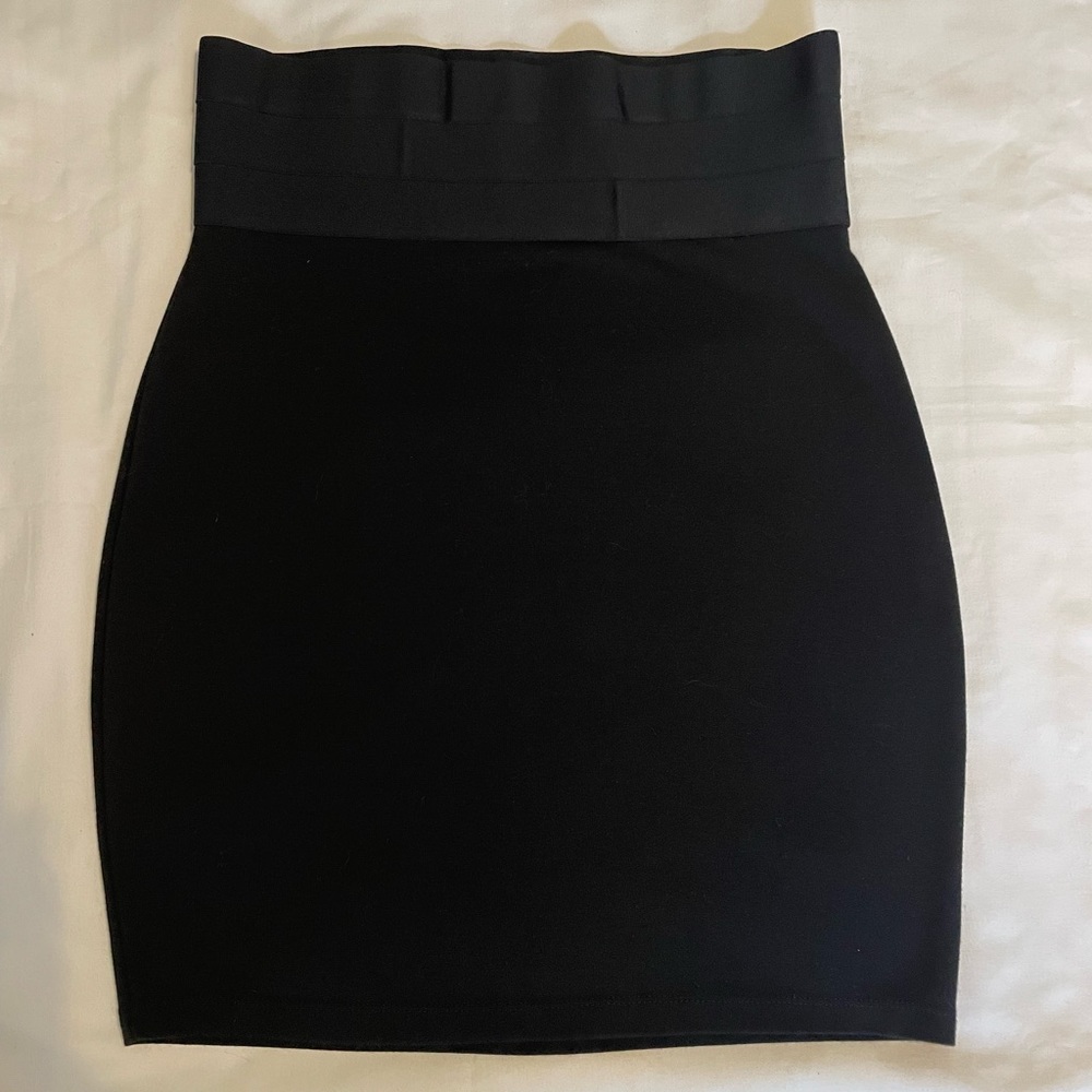Max studio black midi skirt size medium with elastic band for the right fit.